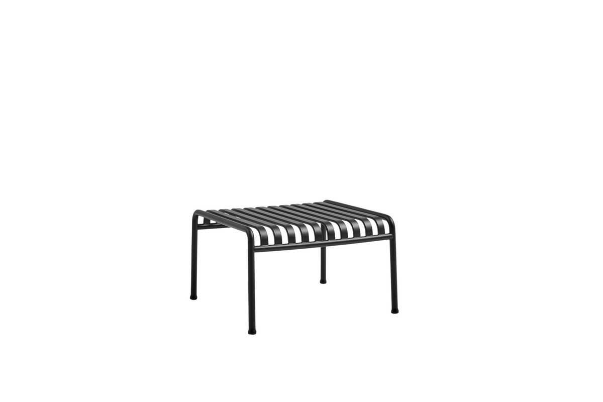 HAY Palissade Ottomane Gartenmöbel aus pulverbeschichtetem Stahl in Schwarz Matt - Bild 2