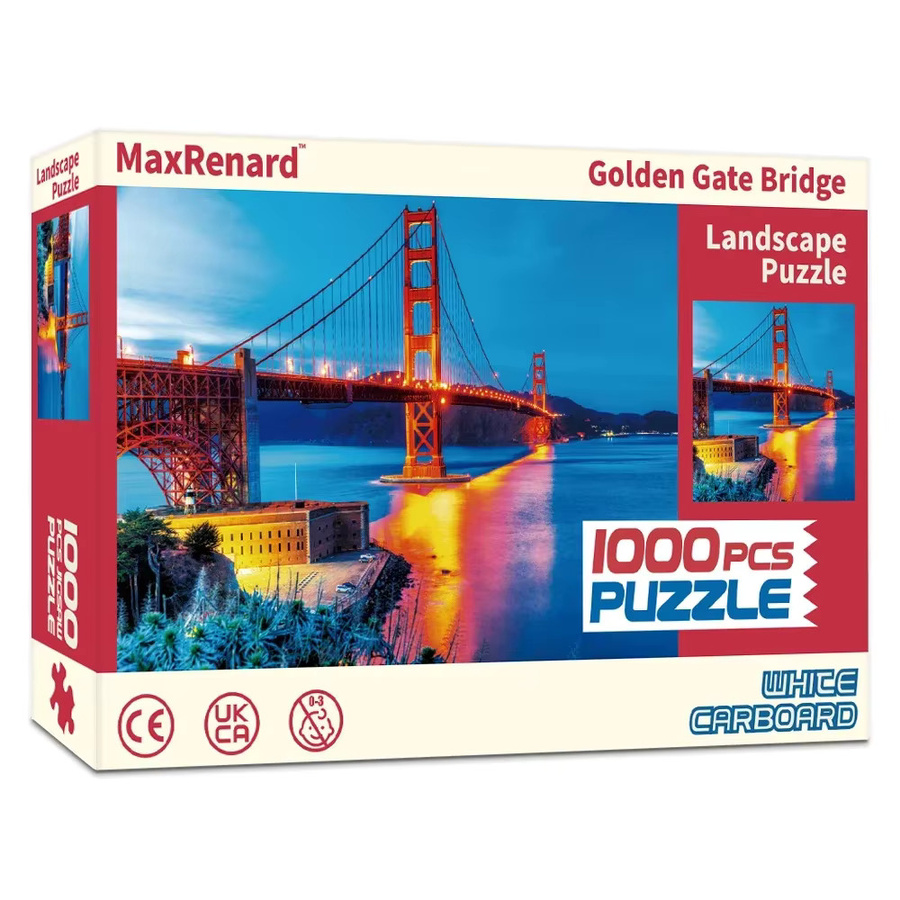 MaxRenard Golden Gate Bridge Puzzle, 1000 Teile, ab 8 Jahren - Bild 2
