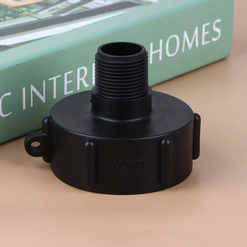 JETTING IBC Wassertank Reduzieradapter S60 Feingewinde auf 2 Zoll NPS und 3/4 Zoll Feingewinde, Schwarz - Bild 3