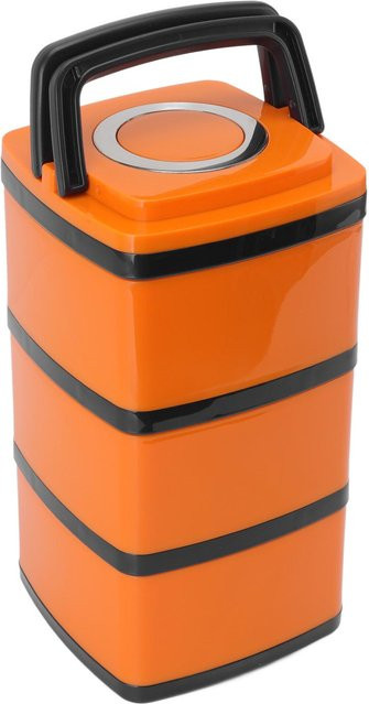 Aimo Bento Box aus 304 Edelstahl, isoliert, auslaufsicher und stapelbar, Orange - Bild 1