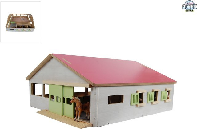 Kids Globe Pferdestall mit 3 Boxen und Reitplatz - Bild 1