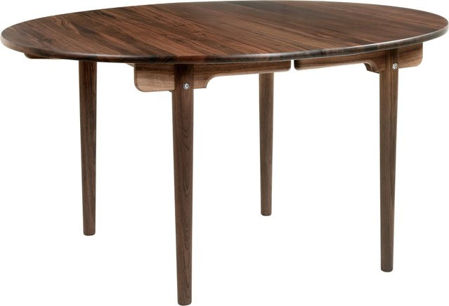 Carl Hansen & Søn CH337 Esstisch aus Massivholz in Eiche oder Walnuss, oval und ausziehbar, Braun - Bild 1