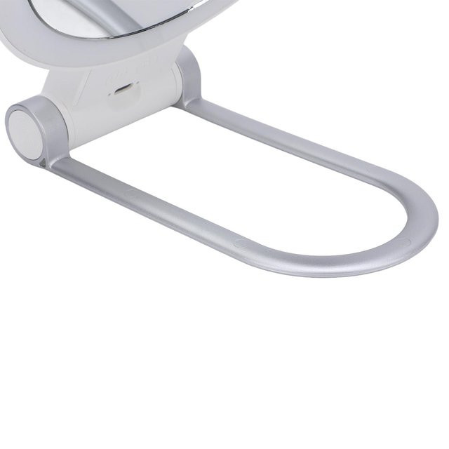 GoolRC Doppelseitiger LED Schminkspiegel in Weiß mit stufenloser Dimmfunktion und 1x/10x Vergrößerung - Bild 1