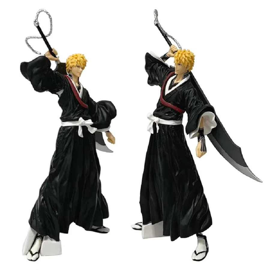 Bandai Bleach Kurosaki Ichigo Actionfigur, PVC-Modell, Schwarz - Bild 4
