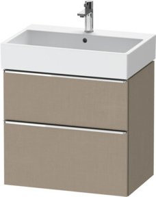 Duravit Waschtischunterschrank D-Neo in Beige mit 1 Schublade und 1 Auszug, Breite: 68,4 cm, Tiefe: 44,2 cm, Höhe: 62,5 cm - Bild 1
