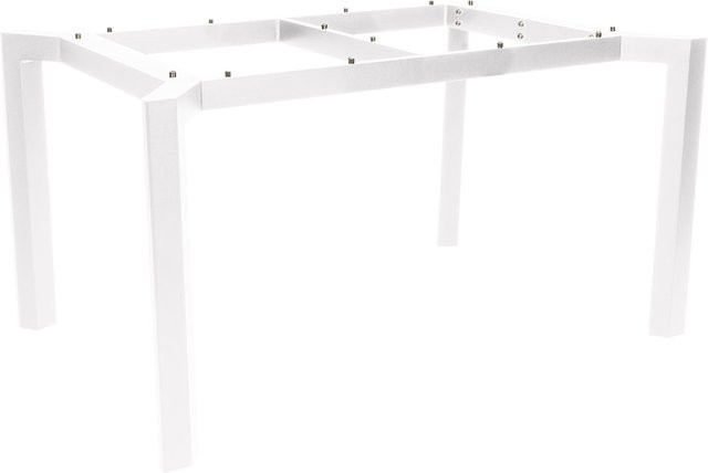 Stern Tischgestell Penta Aluminium weiß mit Nivelliersystem B/T: 130 x 80 cm - Bild 1