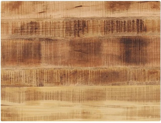 vidaXL Tischplatte aus Mango Massivholz in Braun, Rechteckig, Rustikal, B: 90 cm, T: 70 cm, H: 1,5 cm - Bild 1