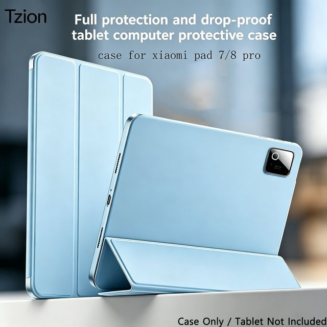 Xiaomi Smart Cover Schutzhülle für Pad 8 und Pad 8 Pro mit Standfunktion und Rückenschale in Pink oder Blue - Bild 1
