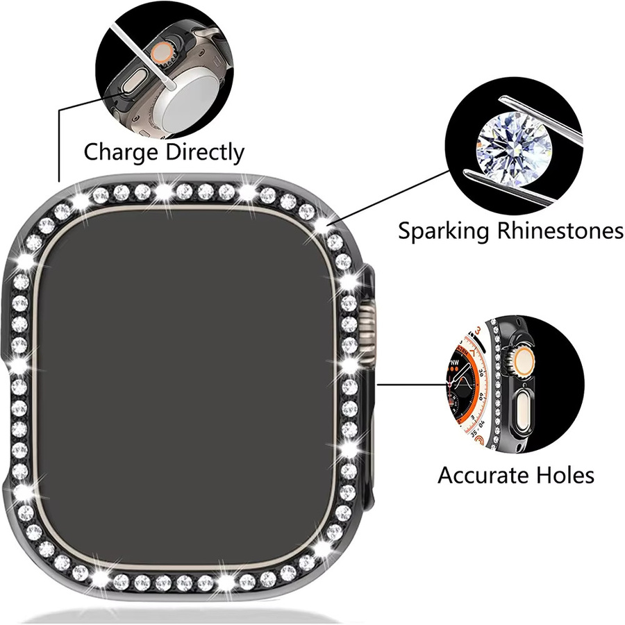 BEIMUSON Schutzhülle Diamond Case für Apple Watch, Bling Bumper - Bild 3