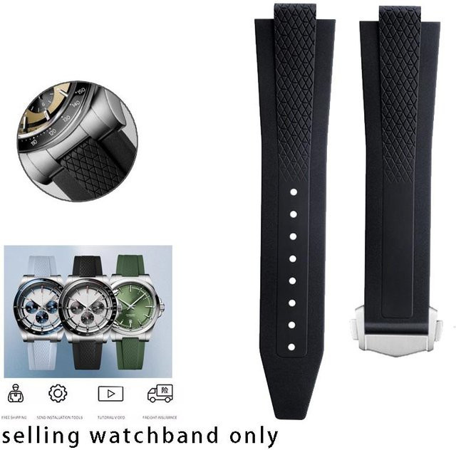 Yuedong Uhrenarmband, Silikon, Schwarz, Unisex - Bild 1