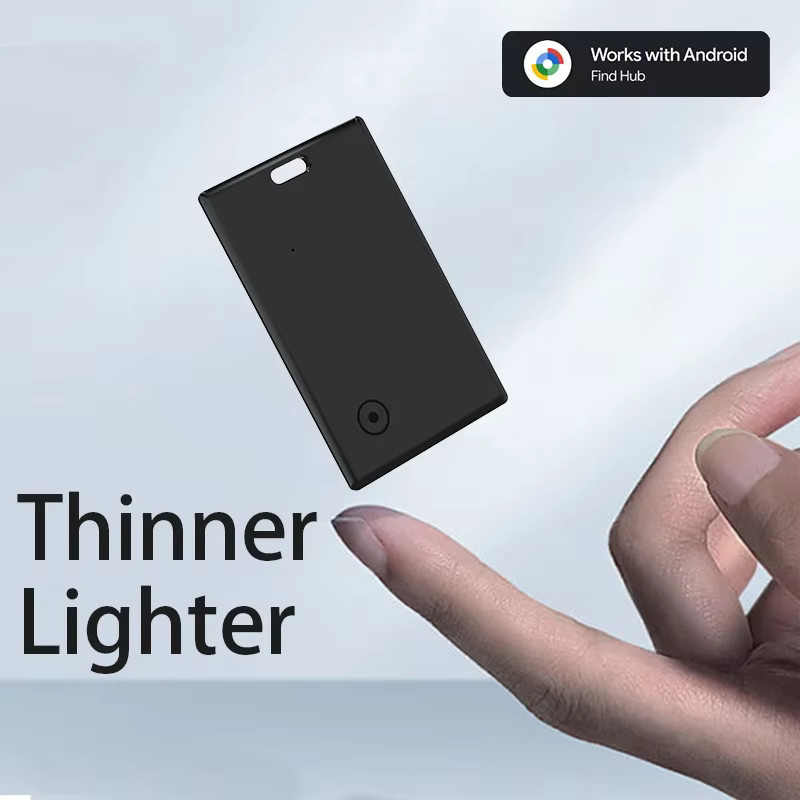 leapii Android Wallet Tracker Card in Schwarz, wasserdichter Tracker für Google Find My Device App, kompatibel mit Android (nicht für iOS oder Huawei) - Bild 2