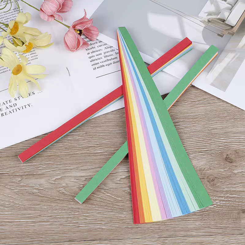 80 Stück Origami Quilling Papierstreifen in Multicolour für Handwerk und Hochzeitsdekoration - Bild 2