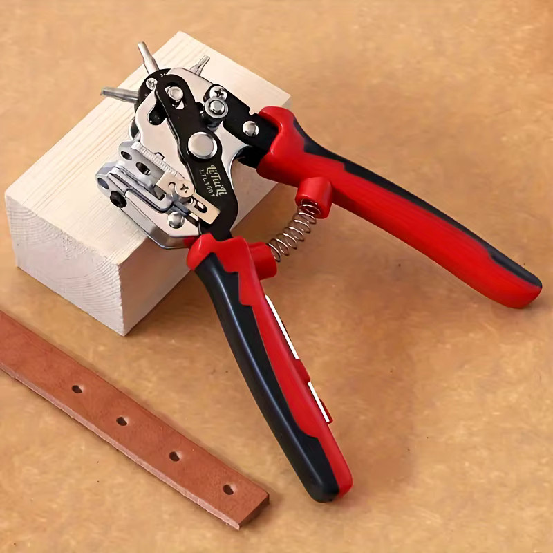 LiTuiLi Lochzange für Leder und Gürtel als DIY Werkzeug zum Stanzen von Ösen und Armbändern aus Metall - Bild 6