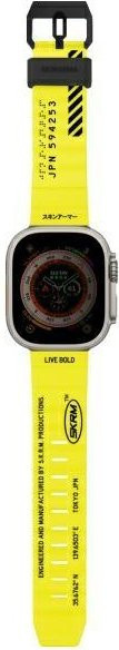 Skinarma Uhrenarmband Shokku, Apple Watch 49/45/44mm, gelb/elektrisch gelb black, Unisex - Bild 1