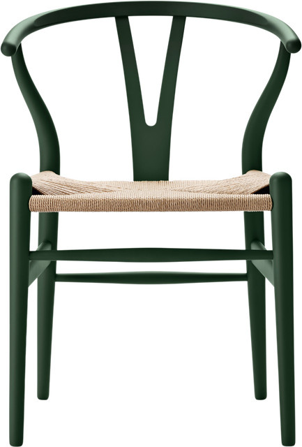Carl Hansen & Søn CH24 Y Wishbone Stuhl aus Buchenholz in Grün Matt - Bild 1