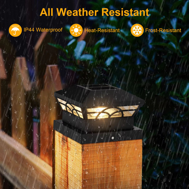 T-SUNRISE Solar LED Außenleuchte IP65 mit Dämmerungssensor für Garten und Terrasse in Schwarz, Warmweiß - Bild 5