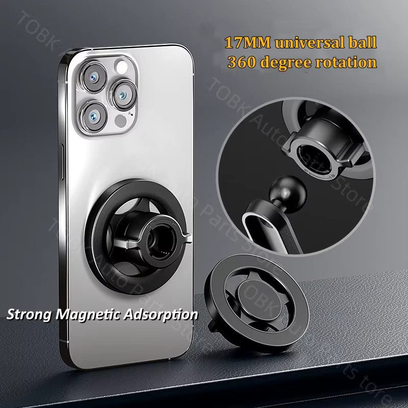 Magnetischer MagSafe Handyhalter für Lexus CT 200h ZWA10 in Schwarz mit kabelloser Ladestation als Innenraum-Zubehör - Bild 3