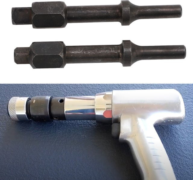 DOACT Pneumatischer Unterbrecher Satz 37315 und 37316 mit 3/8 Zoll und 1/2 Zoll für Lufthammer und Bohrer zum Entfernen von Lagern und Schiebern - Bild 1