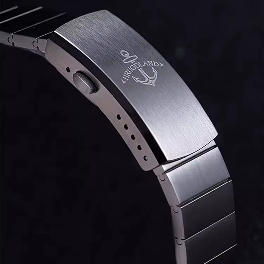 Hruodland Chronograph, Quarz, Edelstahl, Saphirglas, Herren - Bild 4