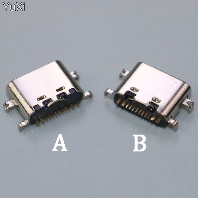 2 Stück Micro USB und USB Typ C Ladeanschluss Dock-Anschluss für Teclast M40 TLA007 P20 10,1 Zoll P20HD X10HD Buchse in Silber - Bild 1