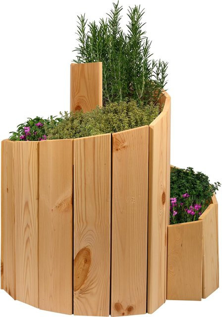 dobar Kräuterspirale Bausatz aus Massivholz für den Garten - Bild 1