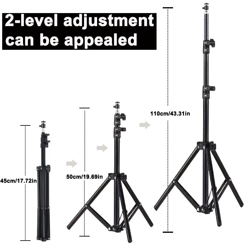 DITONG Universelle tragbare Stativhalterung für Magcubic HY300 Pro und HY320mini Projektor, Schwarz, Breite: 110 cm - Bild 2