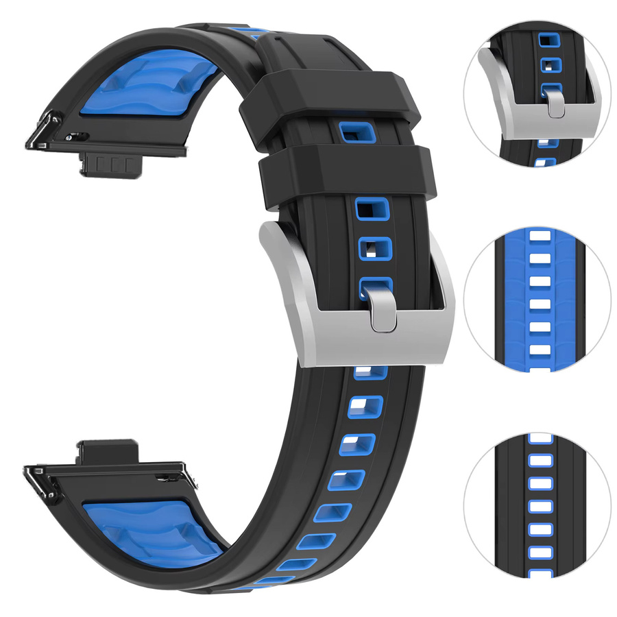 jansin Uhrenarmband Silikon, Schwarz, Unisex - Bild 1