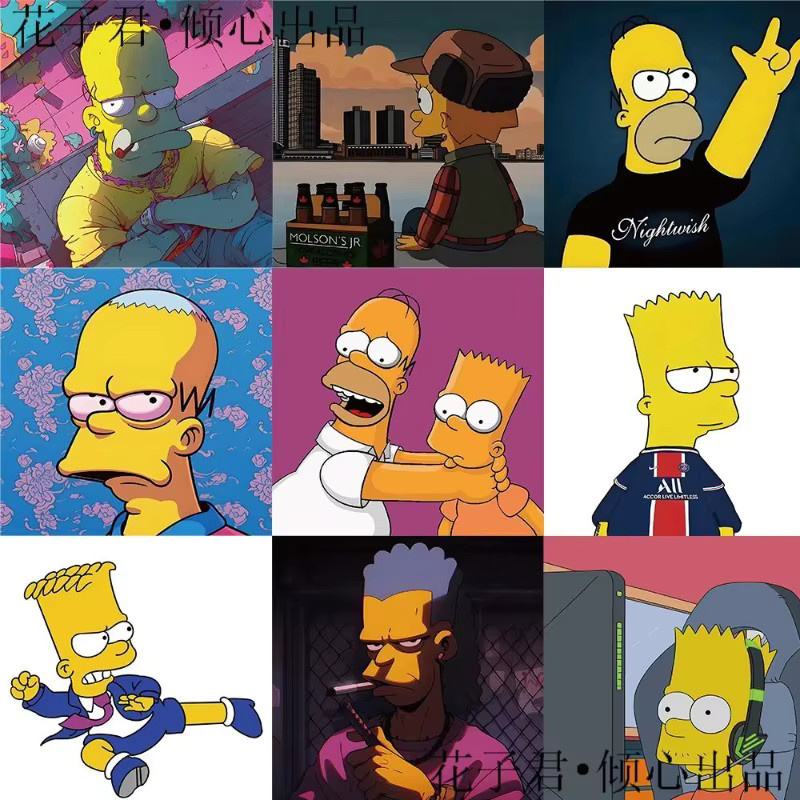 The Simpsons Aufkleber, 54-teiliges Set, Bunt / Mehrfarbig - Bild 3
