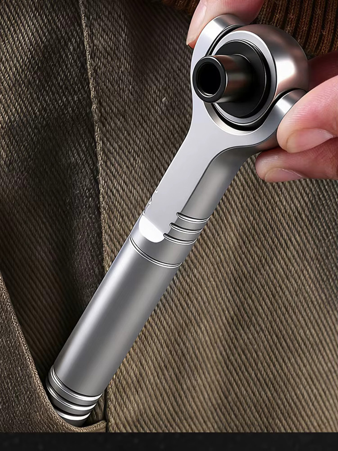 NIUXIANG Magnetischer Ratschenschraubendreher-Satz mit universellem Steckschlüssel-Bit-Set in Silber - Bild 4