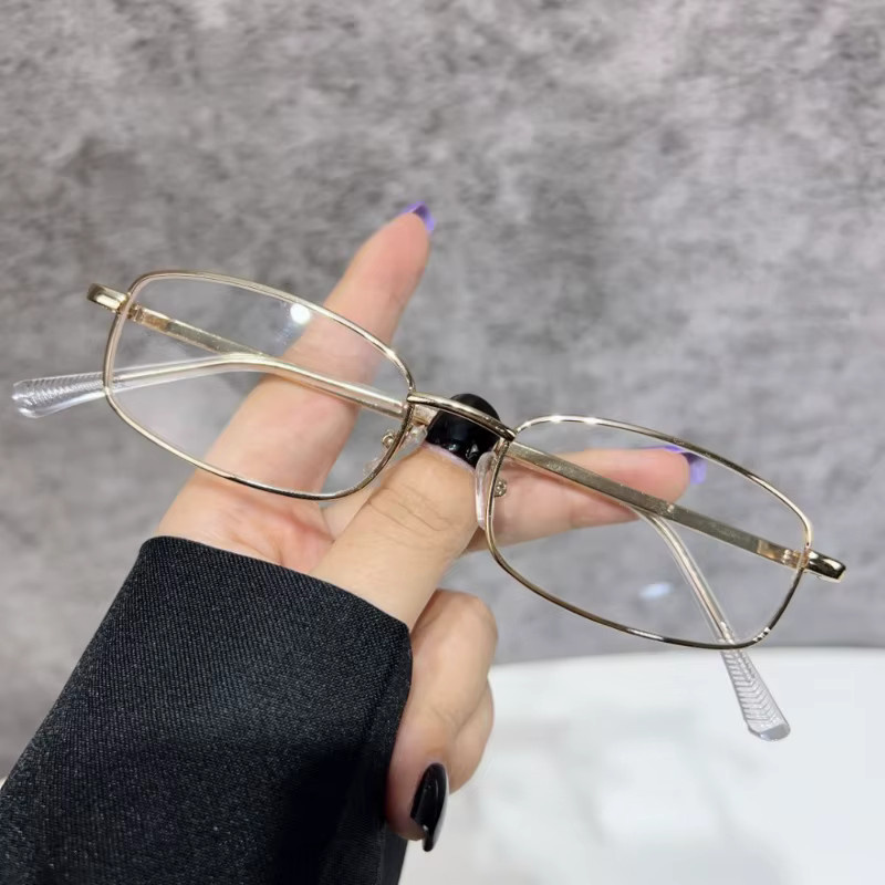 BMAD Lesebrille, Metall, Rechteckig, Vollrand, Schwarz Silber Gold, Anti-Blaulicht - Bild 2