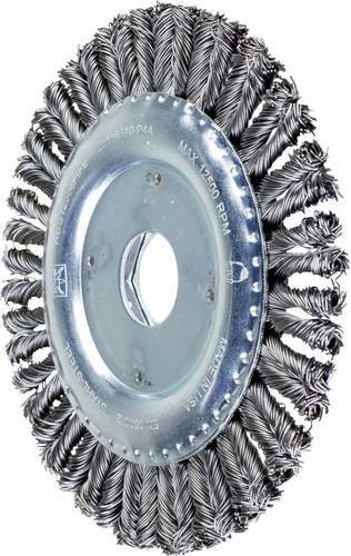 PFERD COMBITWIST PIPELINE Rundbürste für Winkelschleifer, gezopft, Stahl, Silber, Durchmesser: 125 mm, Breite: 6 mm, Aufnahme: 22,2 mm - Bild 1