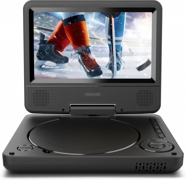 SPV 2075 7 Zoll Multimedia Player mit LCD-Display für DVD, CD, USB und SD in Schwarz - Bild 1