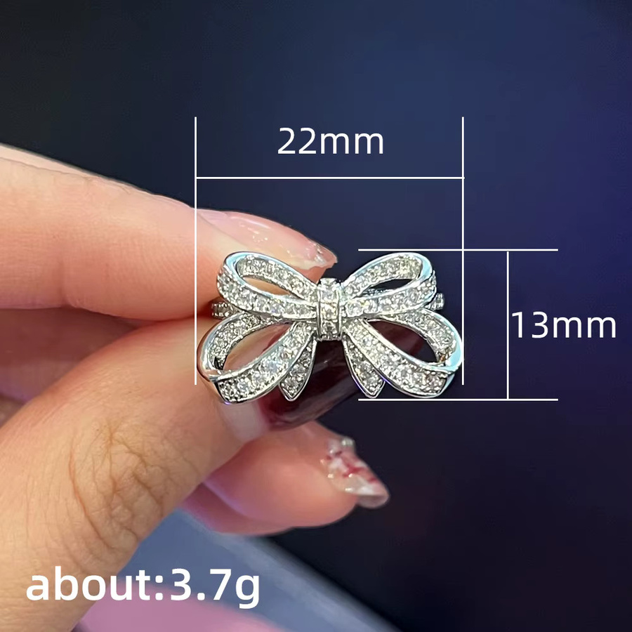 Huitan Bling Ringe, Silber, Damen - Bild 4