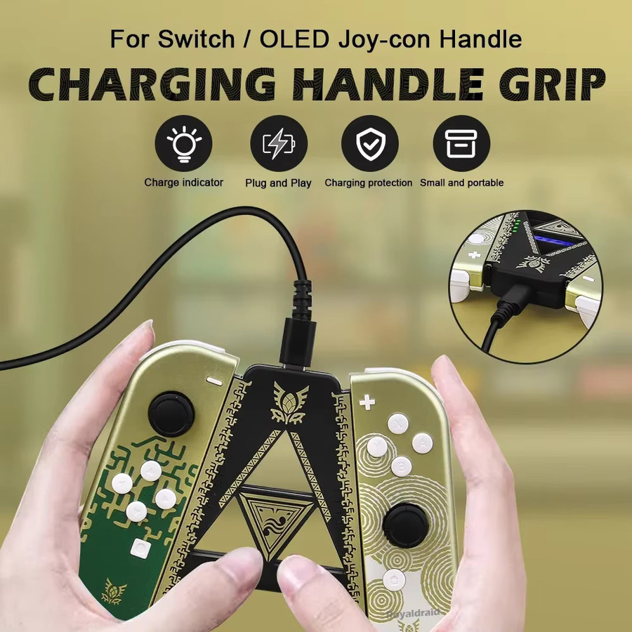 HeroAngel Joypad-Halterung für Nintendo Switch und OLED Limited Edition A-Form in Schwarz - Bild 4