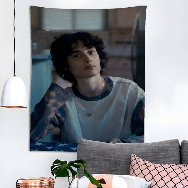 American Singer Wandteppich S-sombr in Multicolour mit Portrait-Motiv, B: 90 cm, H: 50 cm, T: 50 cm - Bild 1