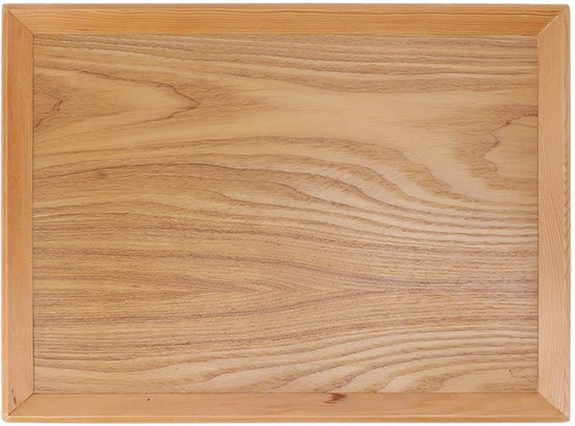 Multifunktionales rechteckiges Holztablett von TOMTOP JMS in Braun, Breite: 40 cm, Tiefe: 30,5 cm - Bild 1