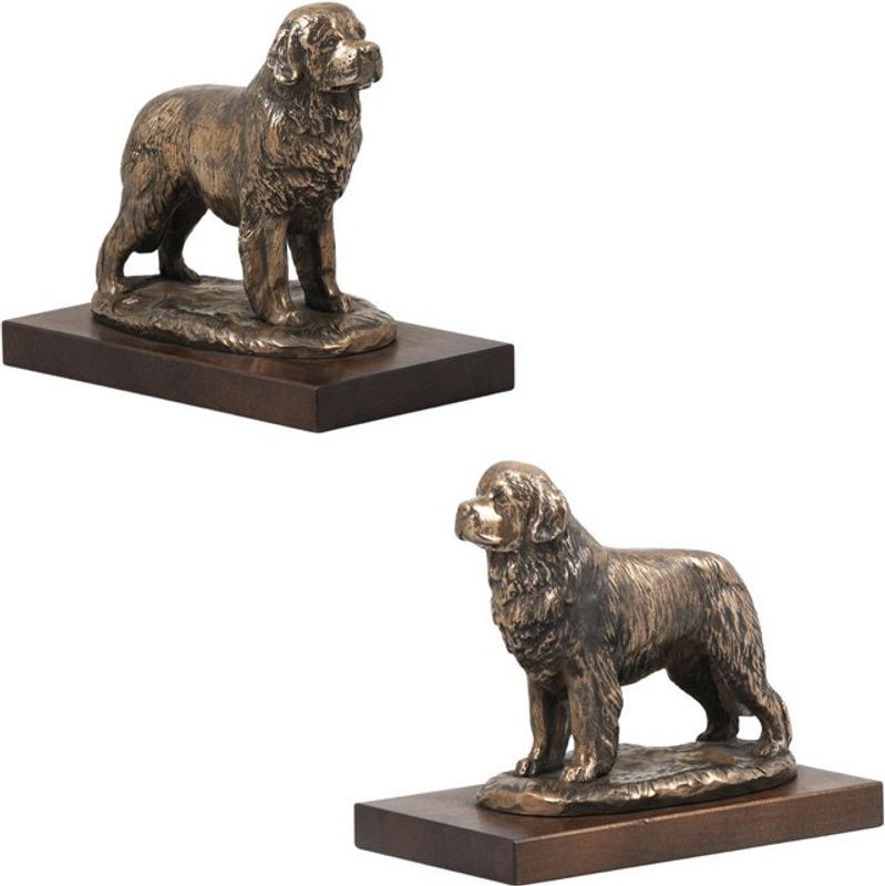 Art-Dog Hundestatue Neufundland in Braun als klassische Dekoration aus Kunstharz - Bild 1