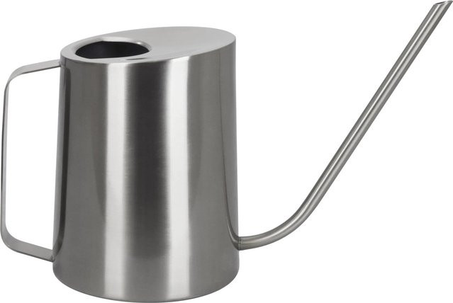 A.H.G. Gießkanne Edelstahl Rund Matt in Silber mit 1,6 l Fassungsvermögen - Bild 1