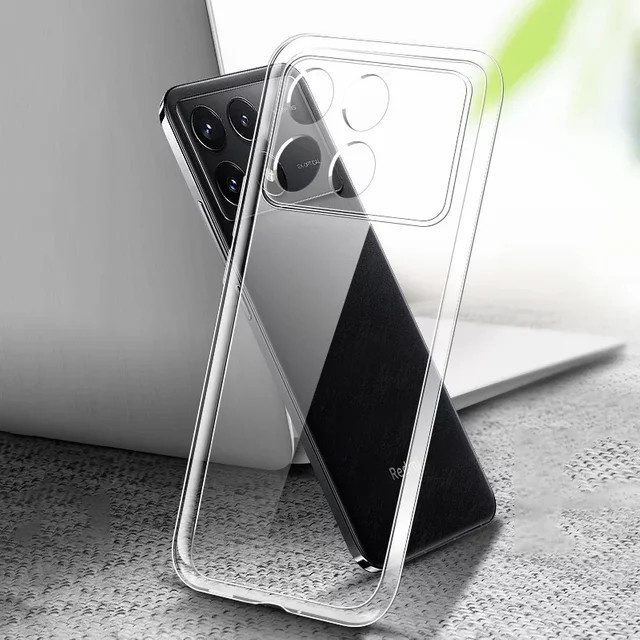 Transparente TPU-Handyhülle für Xiaomi Redmi Note 13, K70, K70E und Poco X6 Pro 5G, ultradünne und stoßfeste Silikonhülle - Bild 1