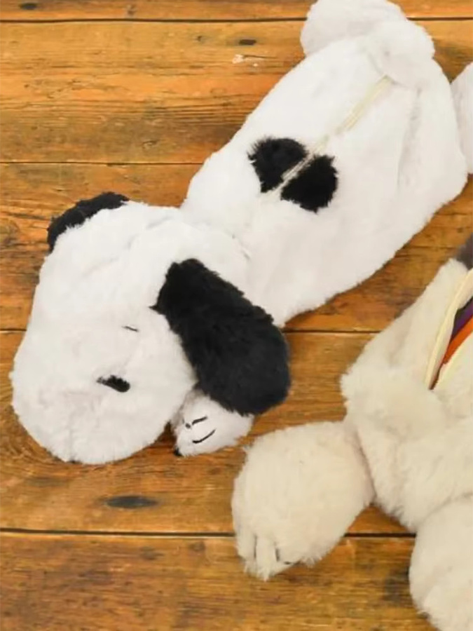 MINISO Snoopy Plüsch-Federmäppchen in Weiß für Schüler - Bild 2