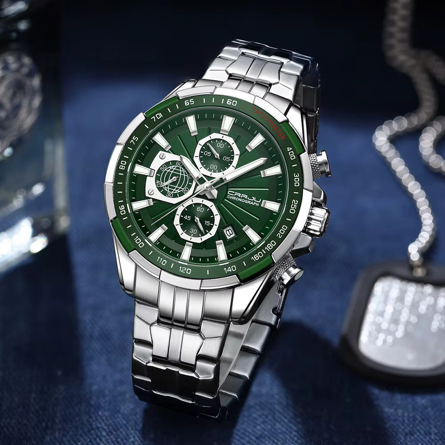 CRRJU Armbanduhr, Quarz, Stahl Band, Herren - Bild 4