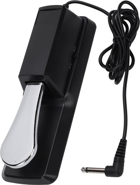 CosyHome Sustain-Pedal aus Metall und ABS für Digitalpianos und tragbare elektronische Keyboards, Schwarz - Bild 1