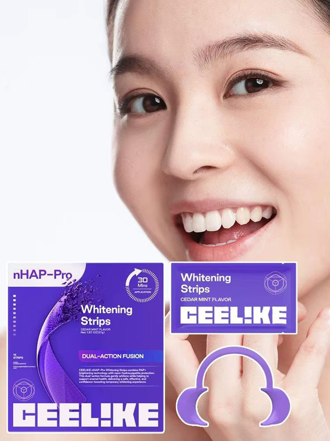 CEELIKE NHAP-Pro Whitening Strips, Zahnaufhellungsstreifen, PAP+, Nano-Hydroxyapatit - Bild 7