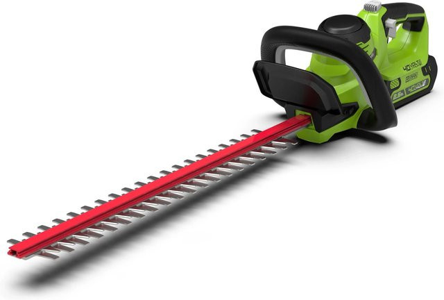 Greenworks Akku-Heckenschere-Set G40HT61K2 KIT 40V mit Akku und Ladegerät in Grün - Bild 1