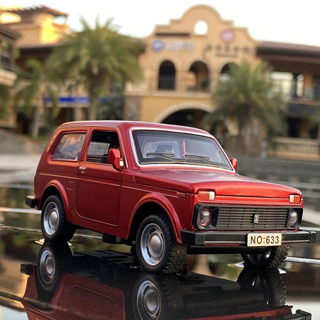 Linyi toy car Lada Niva Oldtimer, Spielzeugfahrzeug, 1:32, Grau, ab 18 Jahren - Bild 1