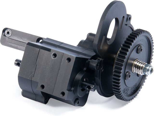 YEAHRUN Metall 2-Gang-Getriebe-Getriebemotor, für Axial Wraith, Schwarz - Bild 1