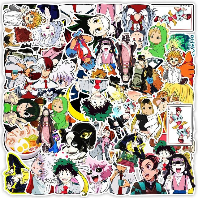 Bandai My Hero Academia, HUNTER×HUNTER, Aufkleber, Bunt / Mehrfarbig - Bild 1
