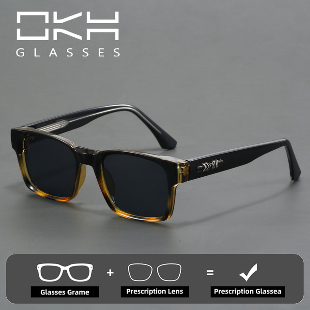 OKH Sonnenbrille, Square, Vollrand, Kunststoff, Braun, Herren - Bild 1