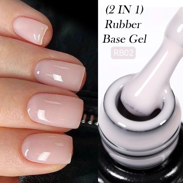 LILYCUTE Nude Crystal Rubber Base Gel, Nagellack, Nude, Semi Permanent - Bild 1