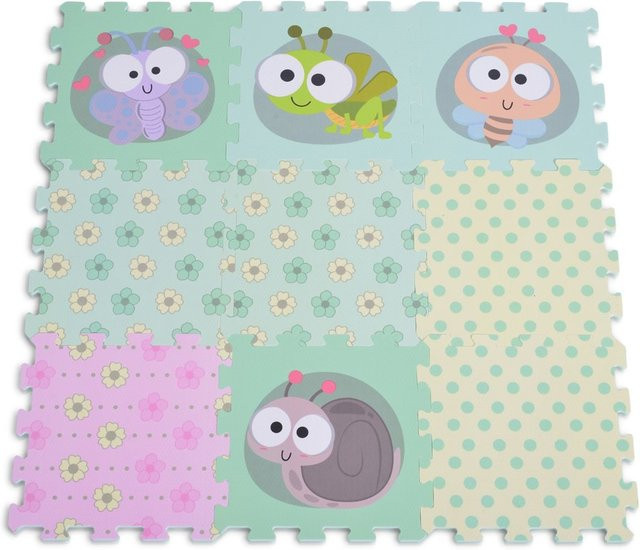 Moni Puzzlematte, Puzzleteppich, 9-teiliges Set, grün, Schaumstoff - Bild 1